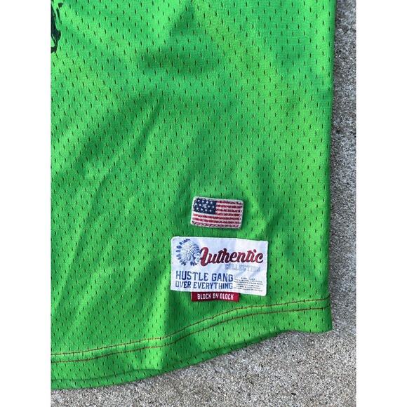 Hustle Gang Jersey Large Red Men Hip Hop Streetwear Casual Graphic Urban Norm - Picture 2 of 4